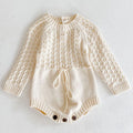 Spring Baby Clothes Girls Romper Autumn Long Sleeve Baby Girl Knit Hollow Out Rompers Baby Jumpsuit Baby Clothes
