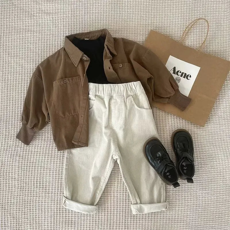Spring Autumn Baby Clothes Suit Boys Outfit Sets Baby Boys Shirts+ Pants SetsChildren's Set 2 to 6 years