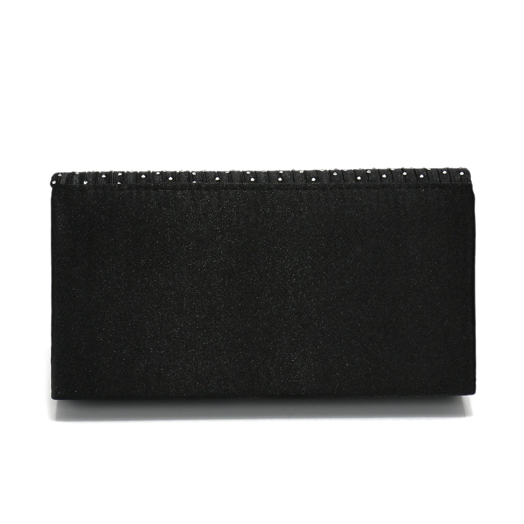 Rhinestones Women Evening Bags Small Envelope Design Handbags Satin Shoulder Chain Handbags Glitter Purple Color Cocktail Purse