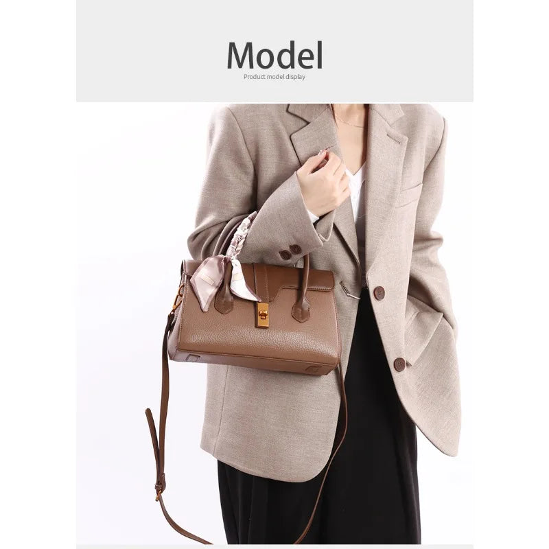 Fashionable and minimalist handbag for women, high-end crossbody bag, large capacity commuting handbag for women