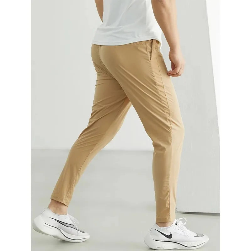 Mens Joggers Sweatpants Thin Casual Hip Hop Trousers Gyms Tracksuit Workout Track Pants Brand Jogger Fitness Pants Men
