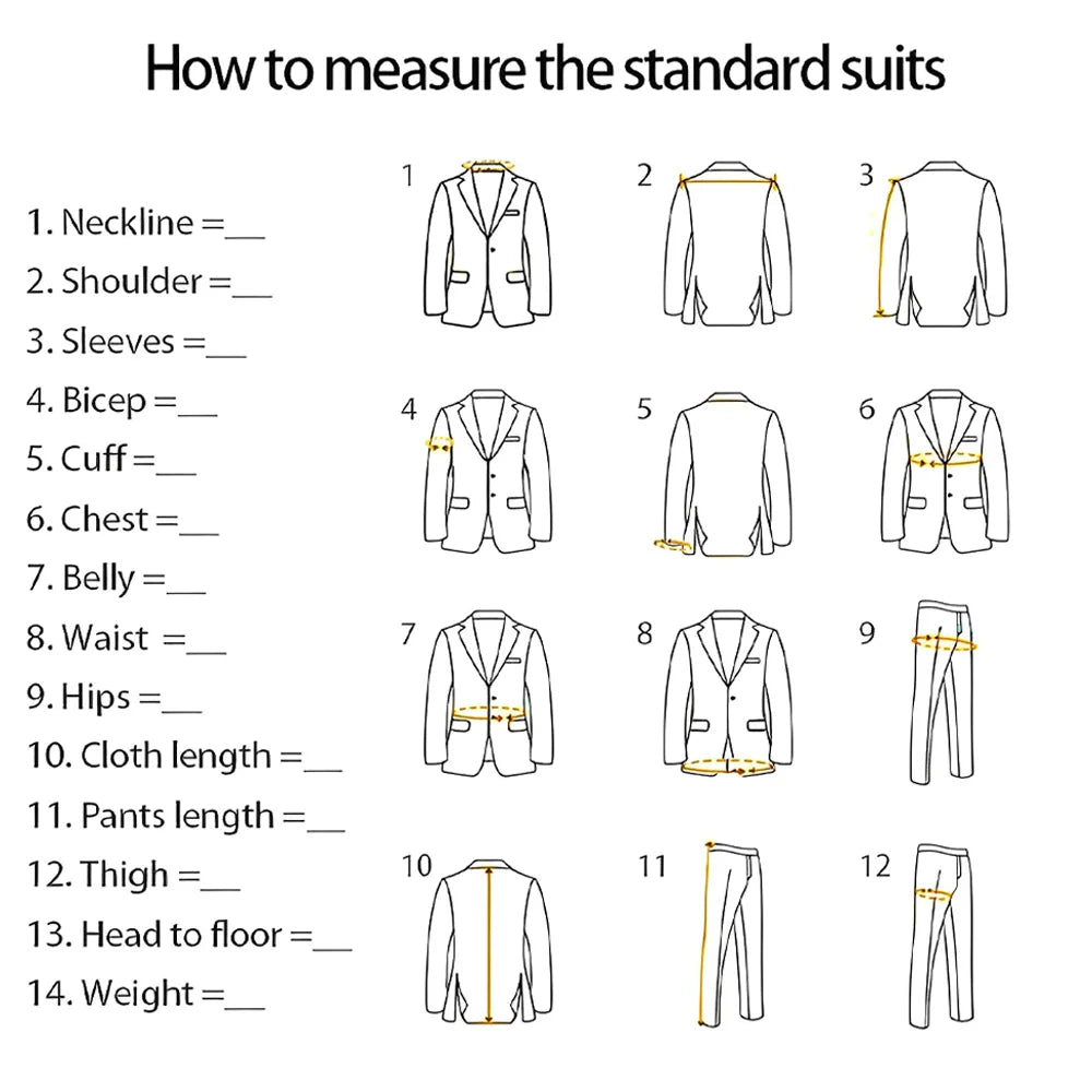 Men's / boys business grey suit 3-piece set (jacket + vest + trousers) advanced custom men's slim office formal suit set