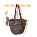 Women's Handbag 2026 New Handmade Weaving Travel Tote Buckets Bag Large Capacity Single Shoulder Underarm Bag