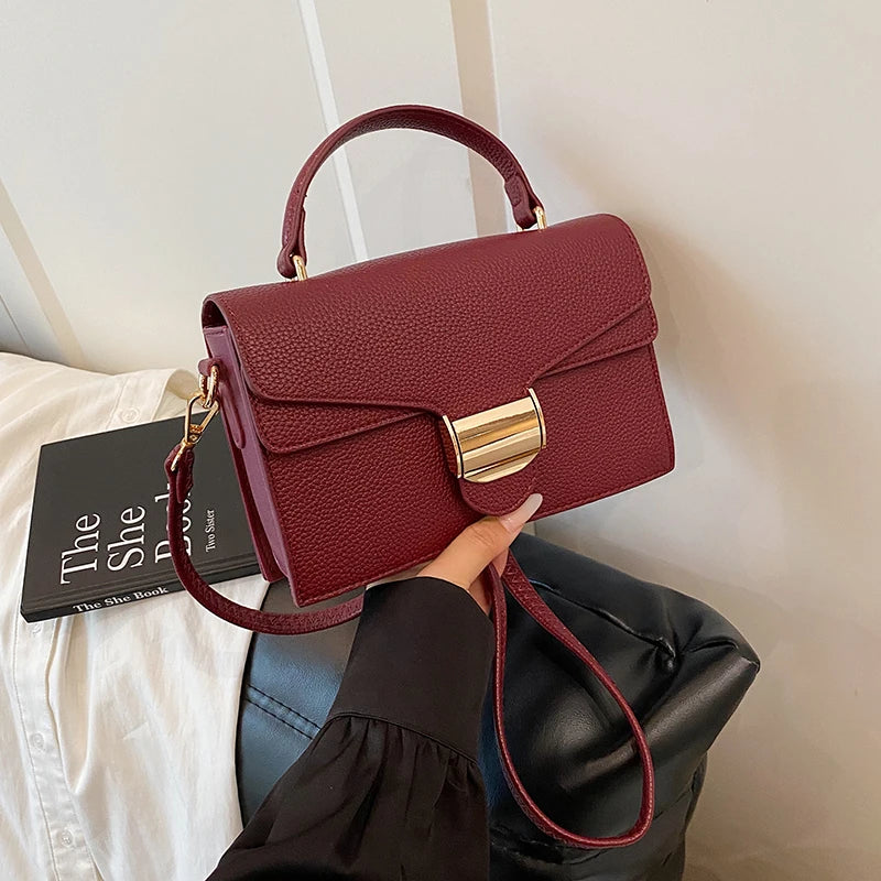 Black Handbags Classic Bags Designer Crossbody Bag Pu Leather Small Messenger Bag Women's Shoulder Bag Bolsa Feminina Flap Purse