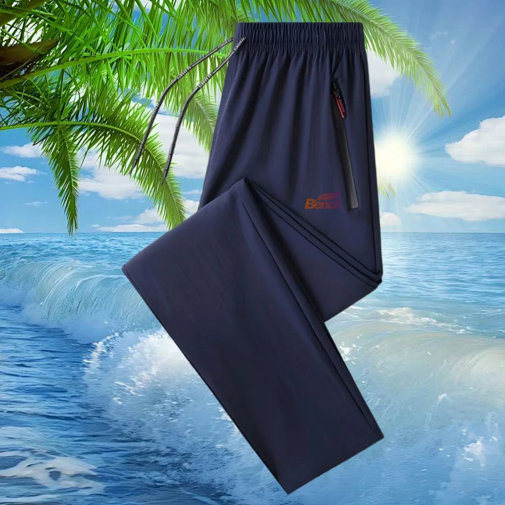 Men's Summer Trendy Casual Print Quick-Dry Long Pants Breathable Comfortable Lightweight Fashionable Men's Summer Trousers