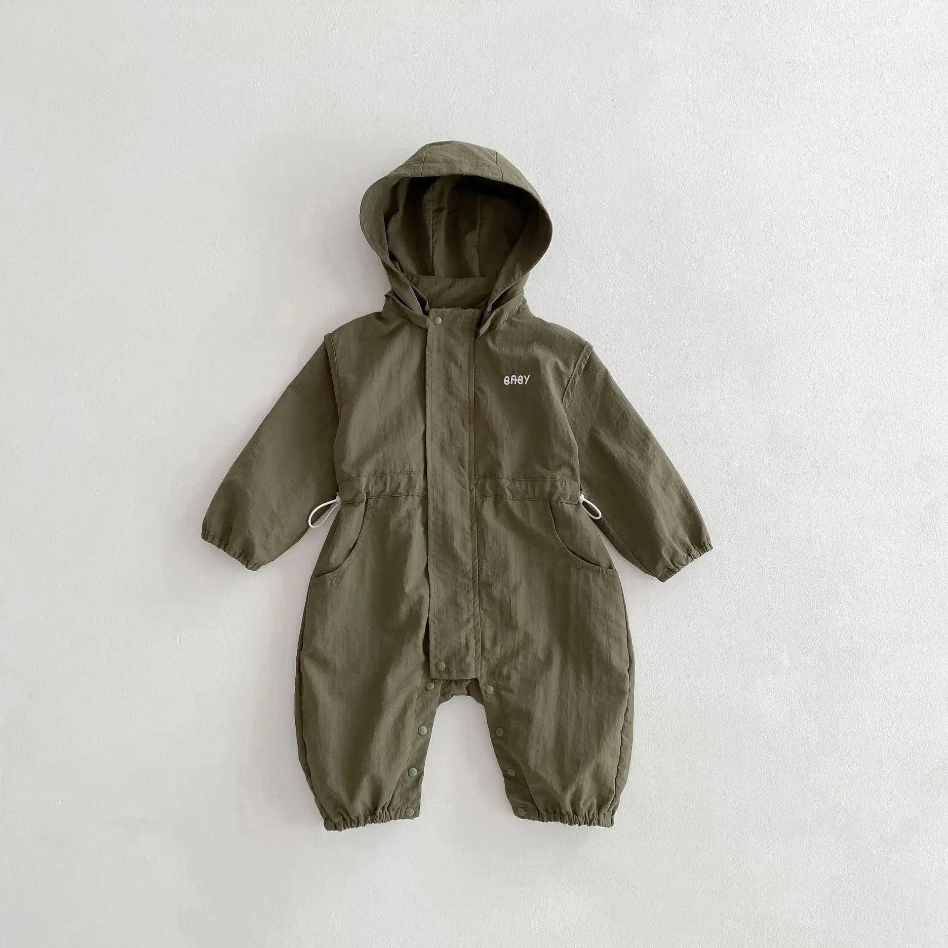 8990 Baby One-piece Clothes Spring New Baby Hooded Frock Boy's Clothes Casual 0-3Year Baby Climbing Clothes