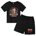 Cool Summer Kids Hot Sale New Science Fiction Movie T-shirt Top Short sleeve+Shorts Boys Girls 3-12Years Casual Sports Trend Set