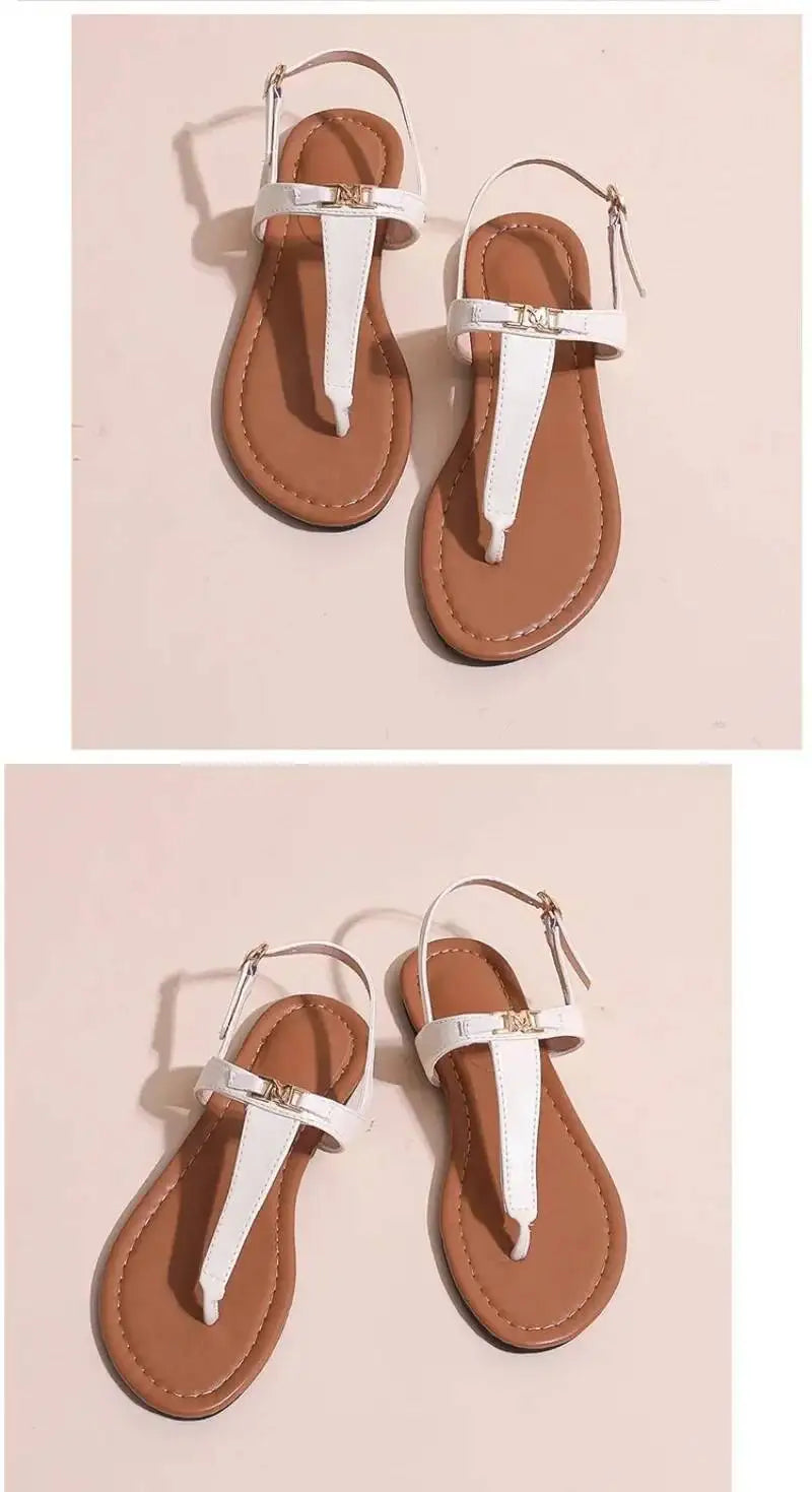 2026 Women's Shoes Fashion Daily Sandals Women Buckle Strap Flat With Outdoor Open Toe Female Shoe