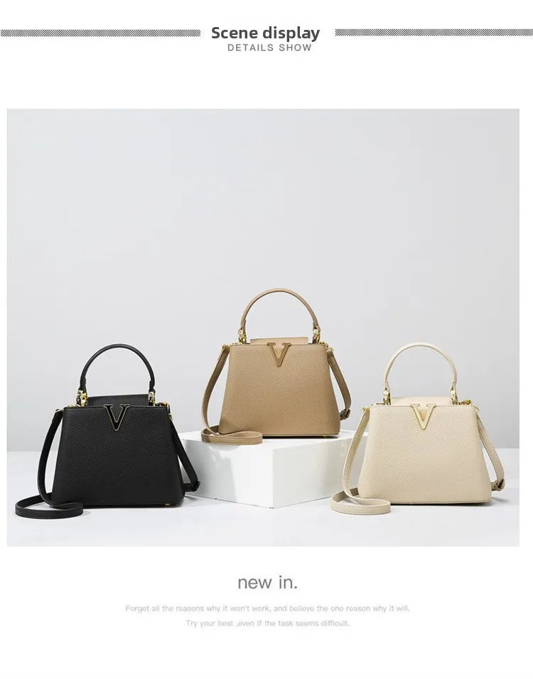 Women's handbag, new fashion versatile bucket bag, high-end bag, large-capacity commuter crossbody bag for women
