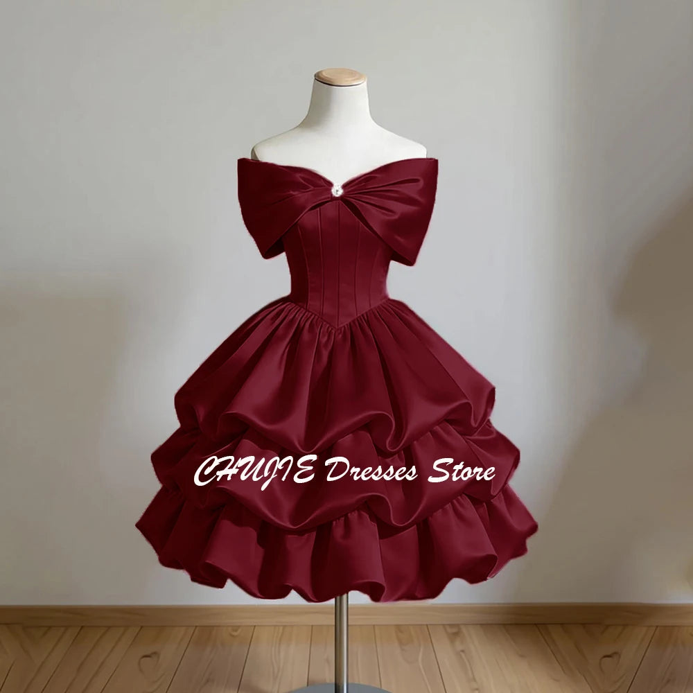 Tiered Graduation Dress Hot Sale Homecoming Dresses For Teen Customized Sweet 15 16 Mini Evening Prom Gowns платье на выпускной