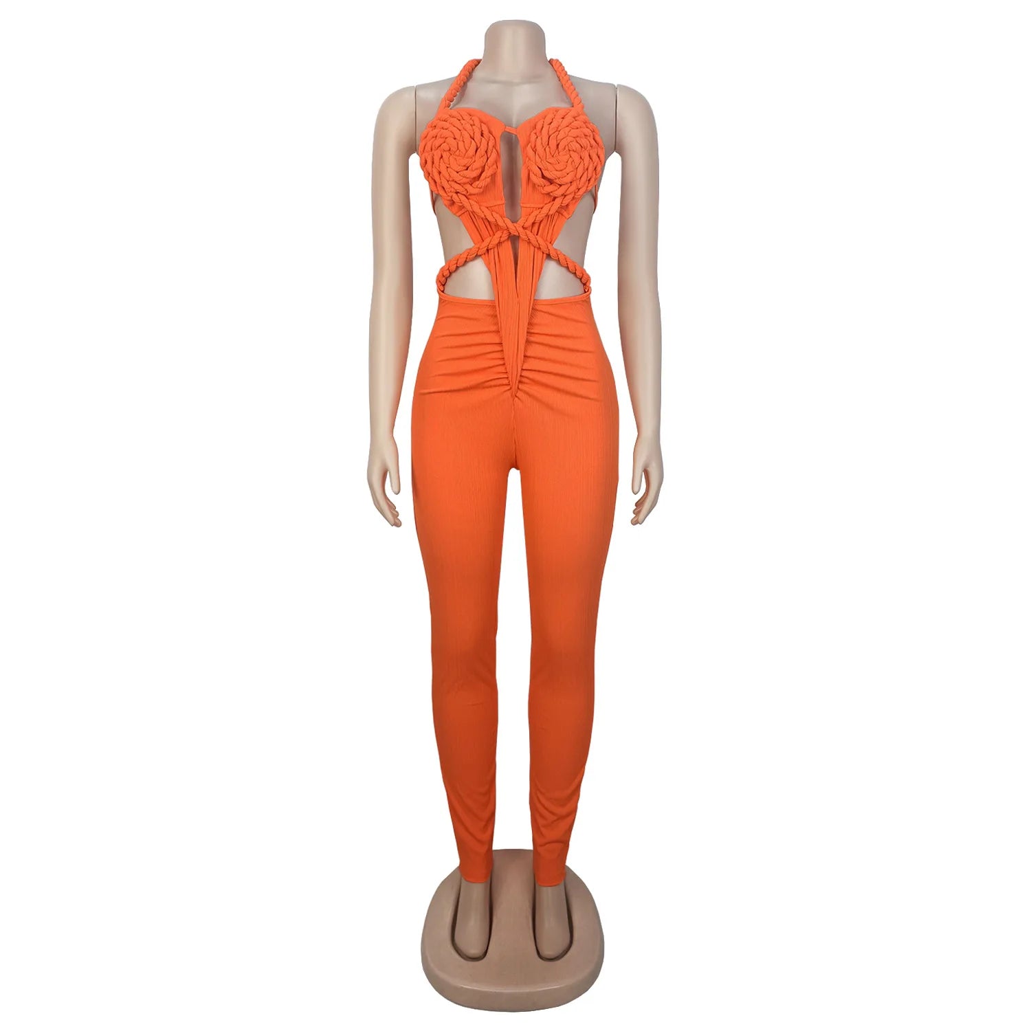 Sexy Bodysuit women's jumpsuits and rompers Rompers Woman Clothes1 Piece Set Playsuit Hang neck backless Female Clothing HXY309