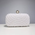 Beading Women Evening Bags Vintage Small Chain Shoulder Handbags Pearl Diamonds Metal Ladies Clutch Handbags