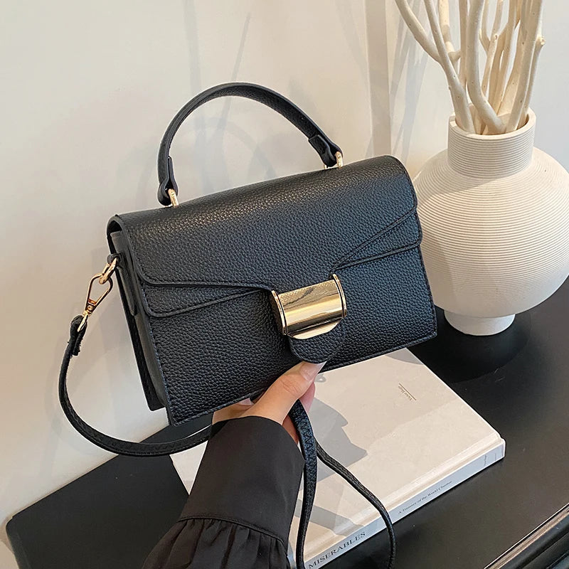 Black Handbags Classic Bags Designer Crossbody Bag Pu Leather Small Messenger Bag Women's Shoulder Bag Bolsa Feminina Flap Purse