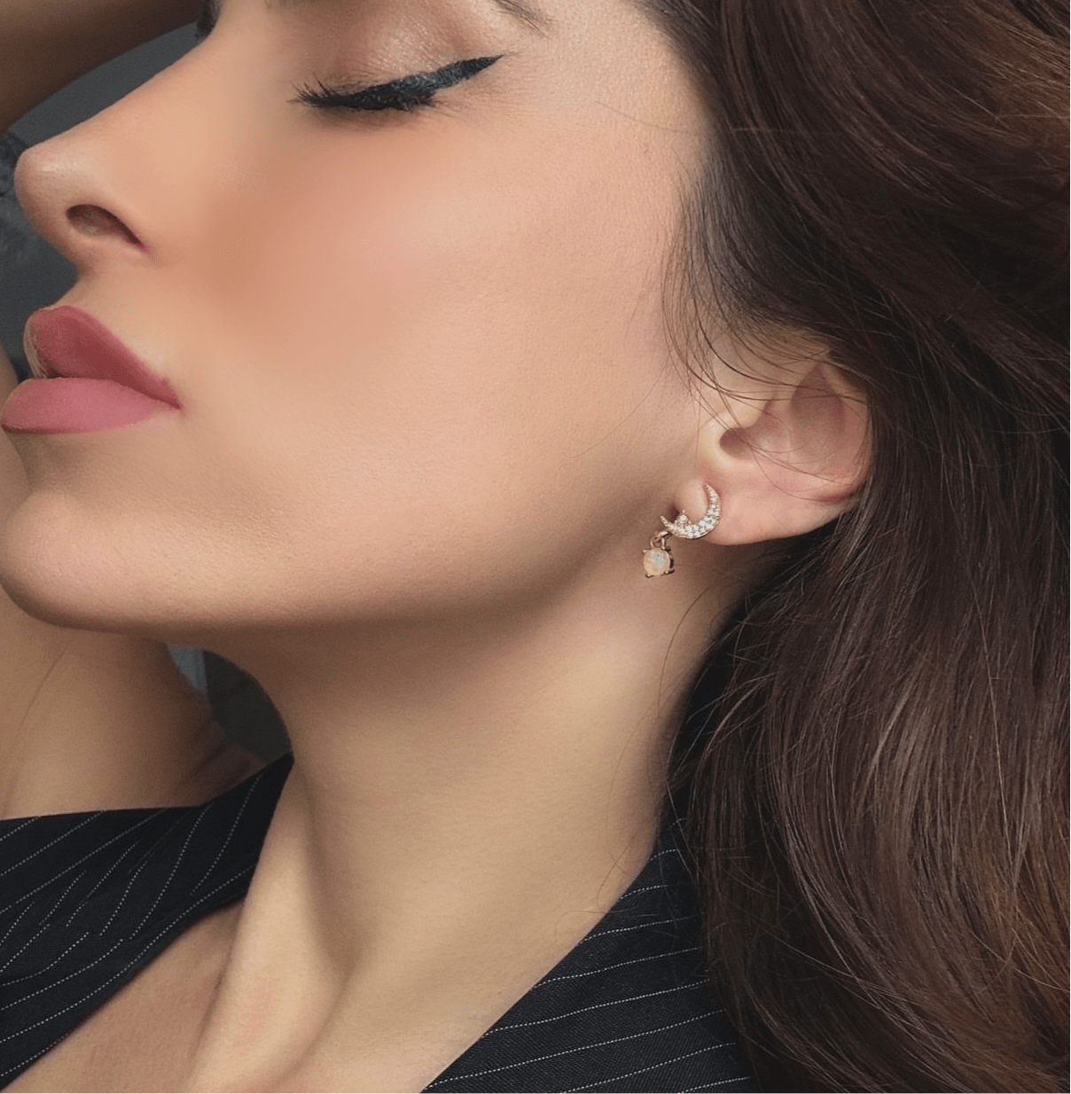 Andromeda Moon and Star Mismatch Earrings - Vintress Fashion