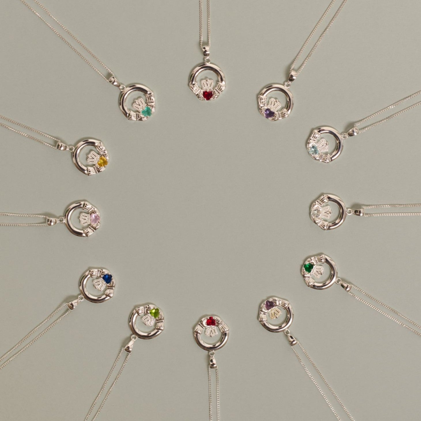 April Birthstone Claddagh Jewellery Set - Vintress Fashion