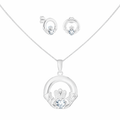April Birthstone Claddagh Jewellery Set - Vintress Fashion