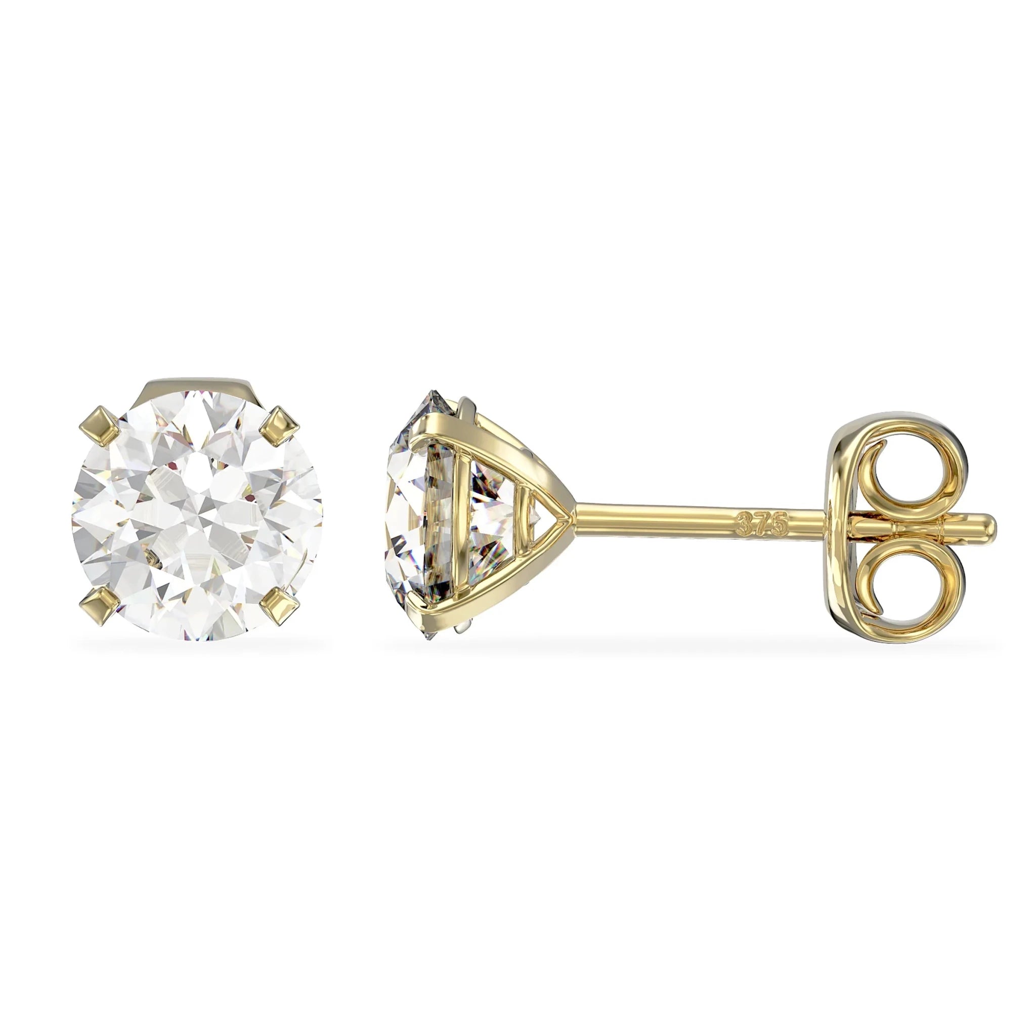 April Birthstone Diamond Stud Earrings - Vintress Fashion