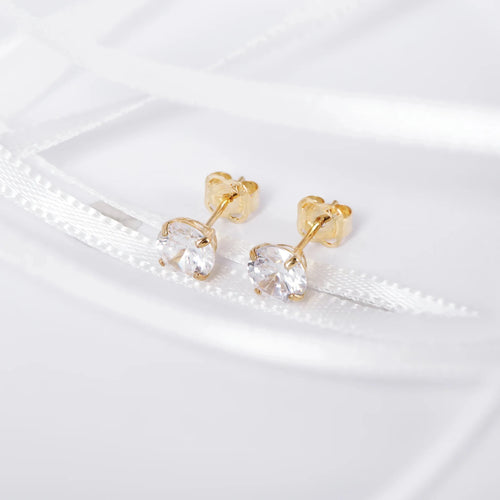 April Birthstone Diamond Stud Earrings - Vintress Fashion