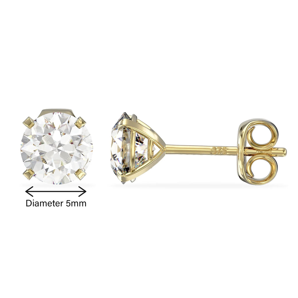 April Birthstone Diamond Stud Earrings - Vintress Fashion