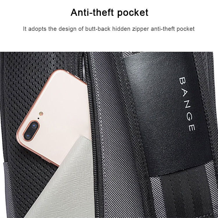 BANGE Men Security USB Chest Bag Portable Outdoor Shoulder Bag, Outdoor Shoulder Bag - Vintress Fashion