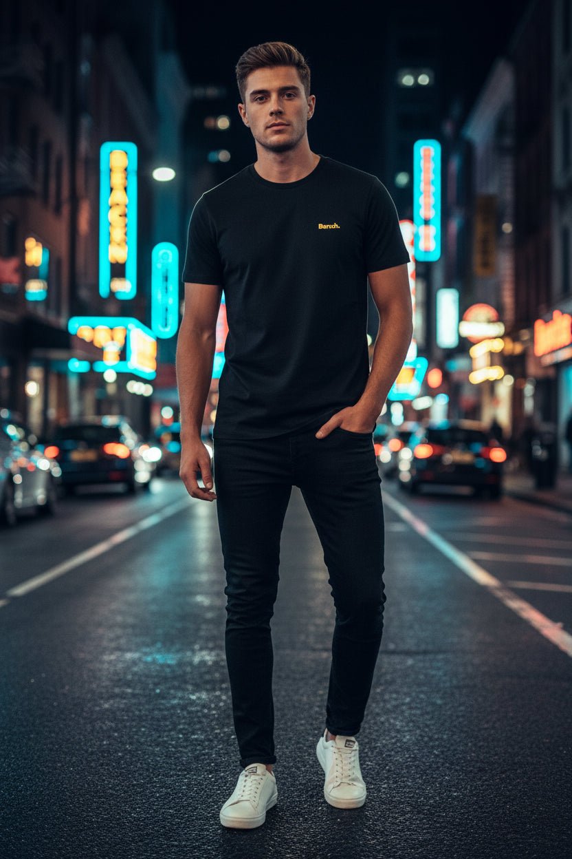 Bench Workwear Black Alberta T-Shirt - Vintress Fashion