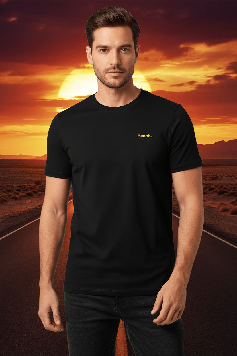 Bench Workwear Black Alberta T-Shirt - Vintress Fashion