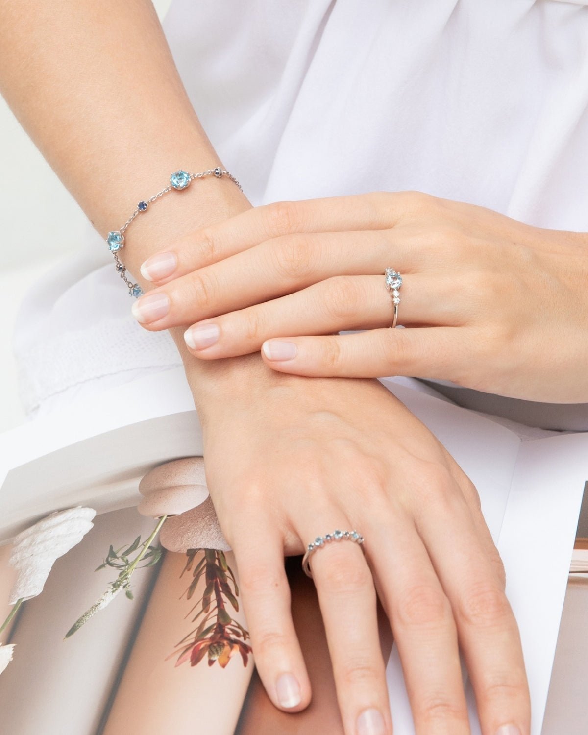 Blue Topaz Everyday Jewellery Gift Set in Sterling Silver - Vintress Fashion