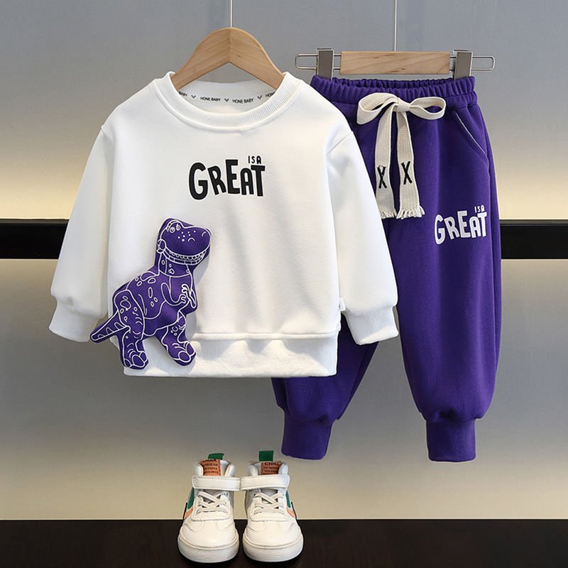 Boys Sweater Suit Clothes Fashionable Children Korean Style - Vintress Fashion