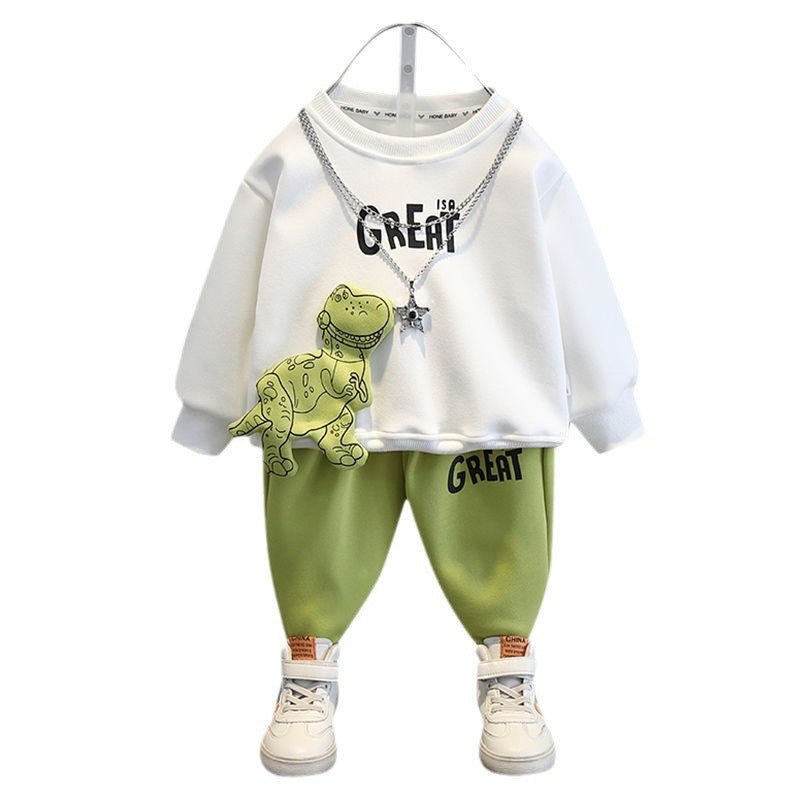 Boys Sweater Suit Clothes Fashionable Children Korean Style - Vintress Fashion