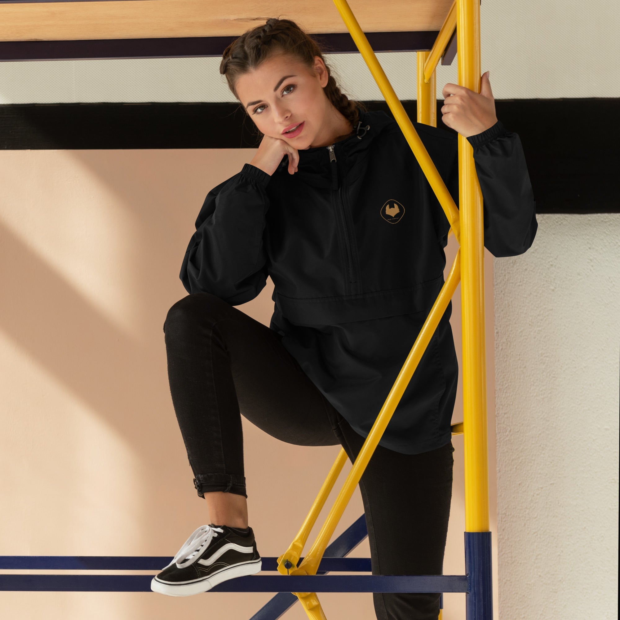 Champion Packable Jacket Windbreaker - Icespheric Fox - Vintress Fashion