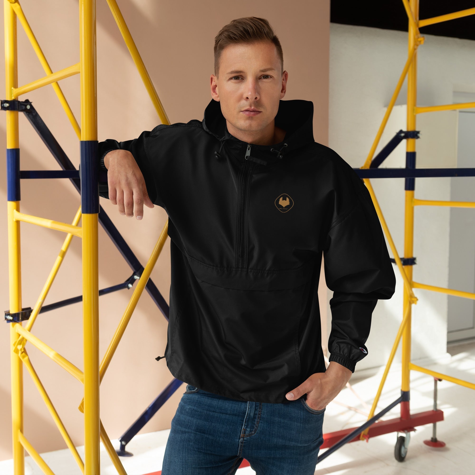 Champion Packable Jacket Windbreaker - Icespheric Fox - Vintress Fashion