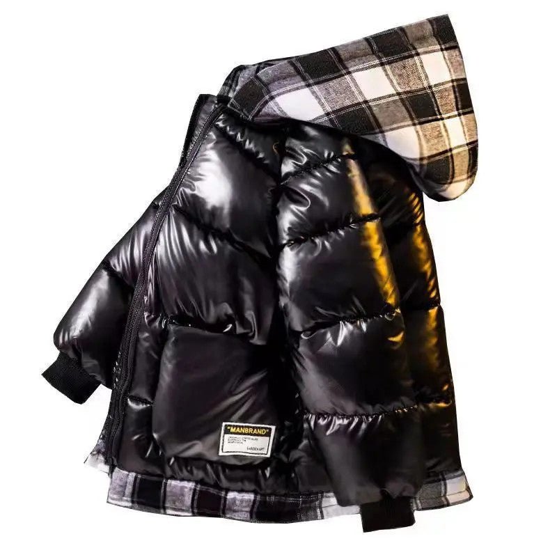 Children's Padded Jacket New Boys Down Padded Jacket Kids Winter Hooded Jacket - Vintress Fashion