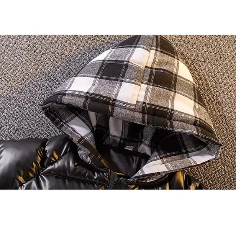 Children's Padded Jacket New Boys Down Padded Jacket Kids Winter Hooded Jacket - Vintress Fashion