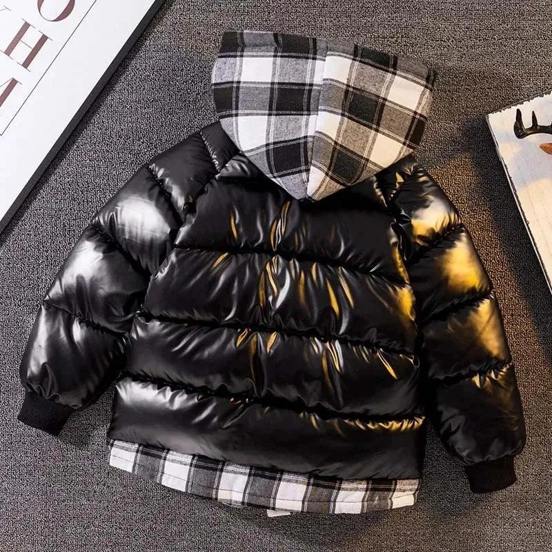 Children's Padded Jacket New Boys Down Padded Jacket Kids Winter Hooded Jacket - Vintress Fashion