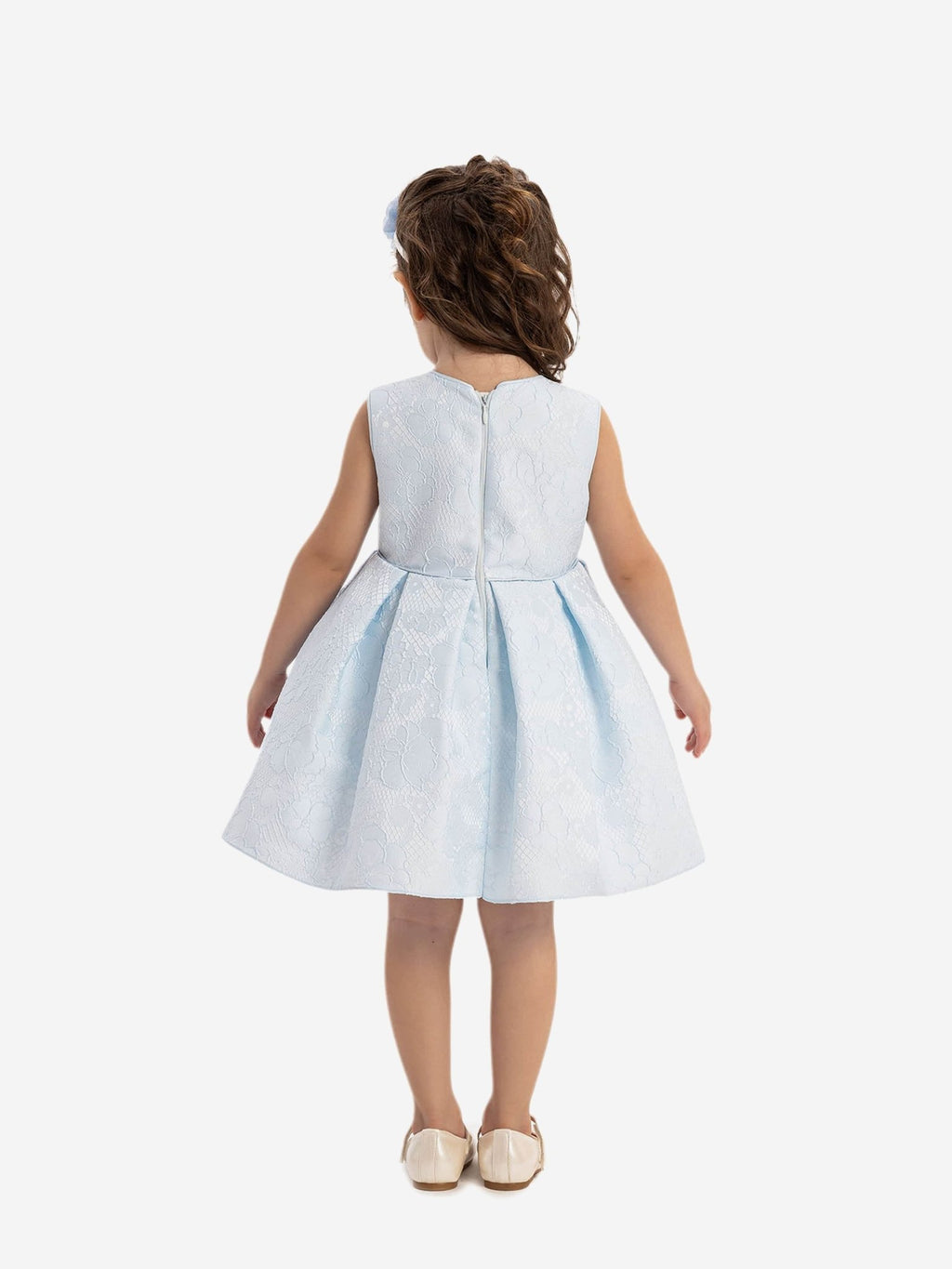 DRESS & Fleur Baby Girls Flower Dress in Blue - Vintress Fashion