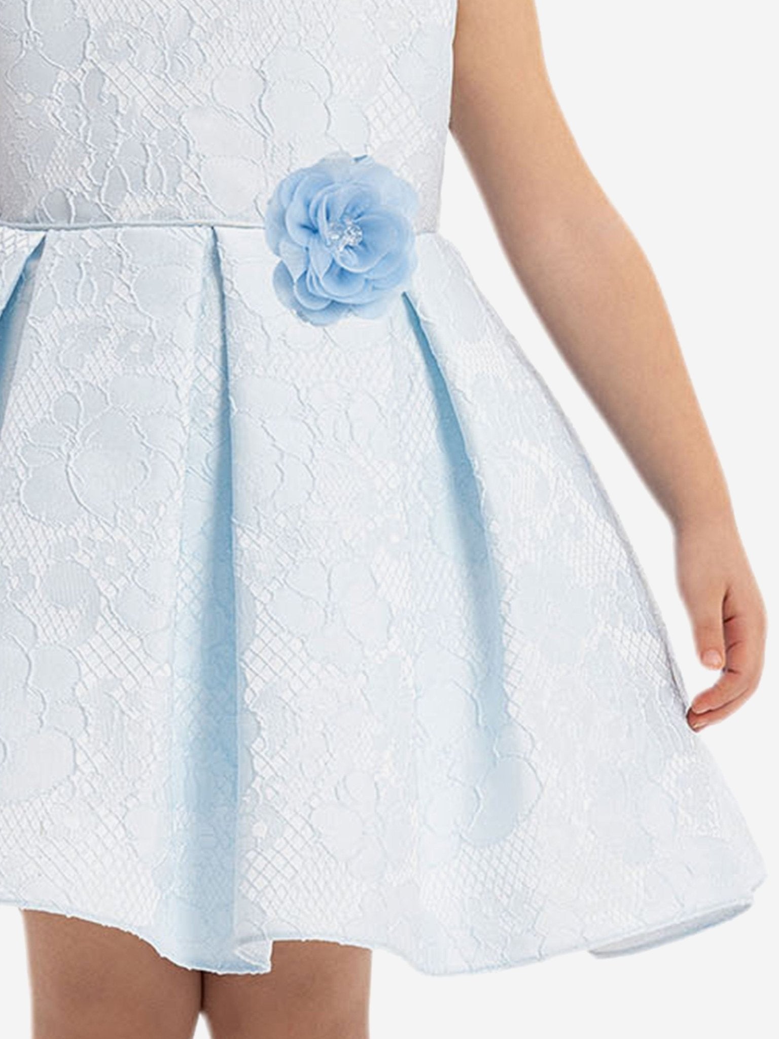 DRESS & Fleur Baby Girls Flower Dress in Blue - Vintress Fashion