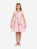 DRESS & Fleur Girls Dress with Bag and Belt in Pink - Vintress Fashion