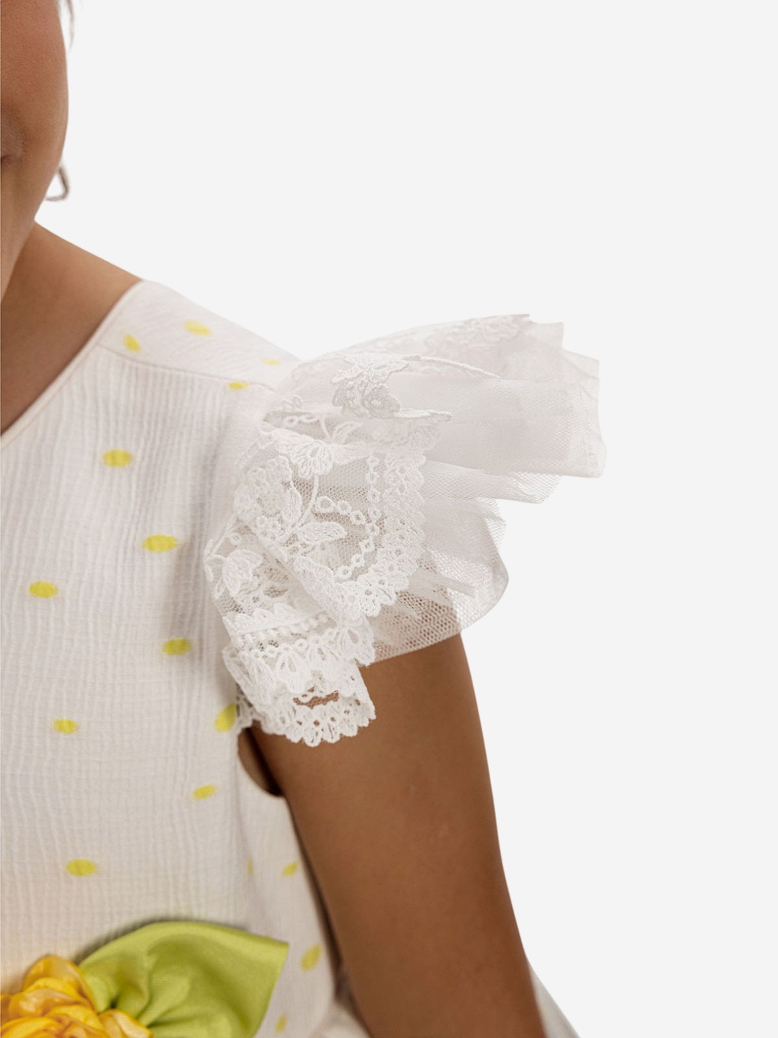 DRESS & Fleur Girls Dress with Headband in Yellow - Vintress Fashion