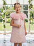 DRESS & Fleur Girls Occasion Dress and Cape Set in Pink - Vintress Fashion