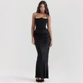 Elegant Dress Fishbone Velvet Gown - Vintress Fashion