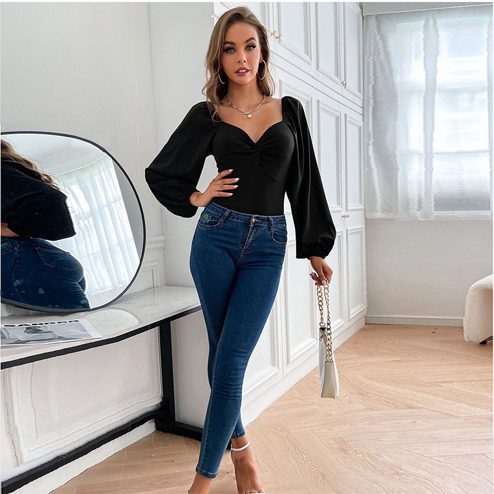 European And American Sexy Slim-fitting Bodysuit High-waisted Slimming Versatile  - Vintress Fashion