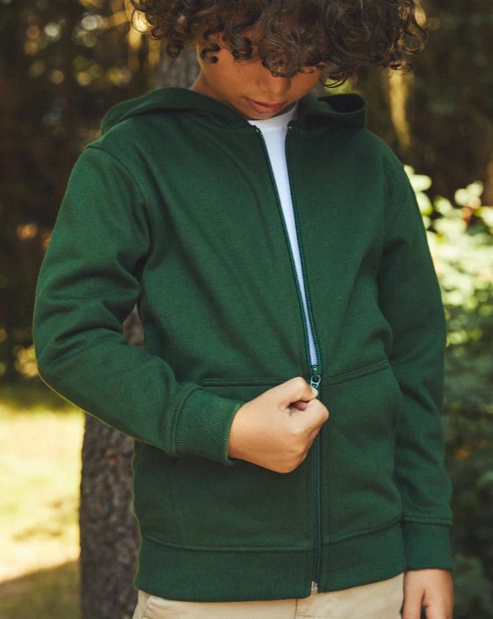 Fairtrade Organic Kids Zipped Hoodie - Vintress Fashion