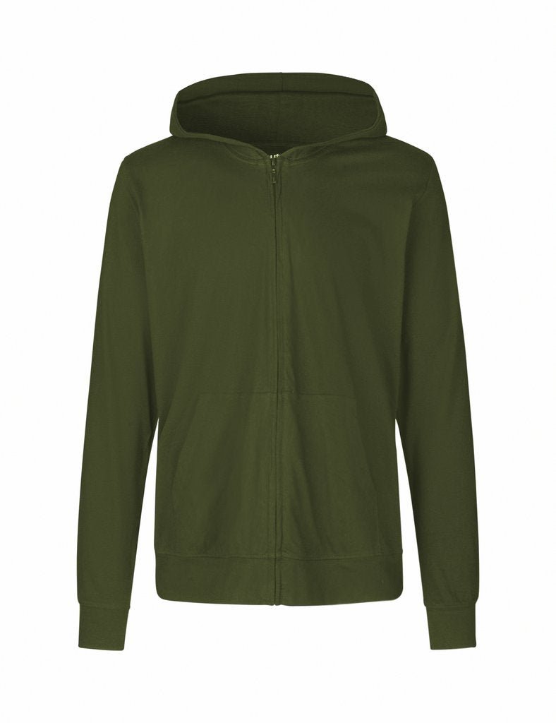 Fairtrade Organic Zipped T-shirt Hoodie: Unisex - Vintress Fashion