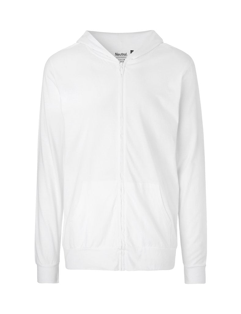 Fairtrade Organic Zipped T-shirt Hoodie: Unisex - Vintress Fashion
