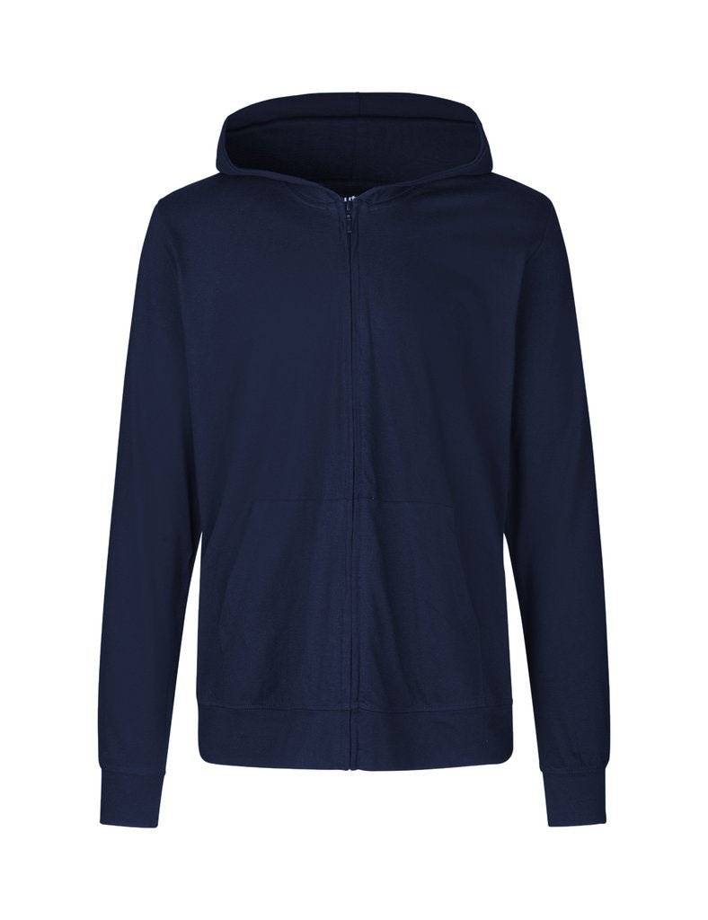 Fairtrade Organic Zipped T-shirt Hoodie: Unisex - Vintress Fashion