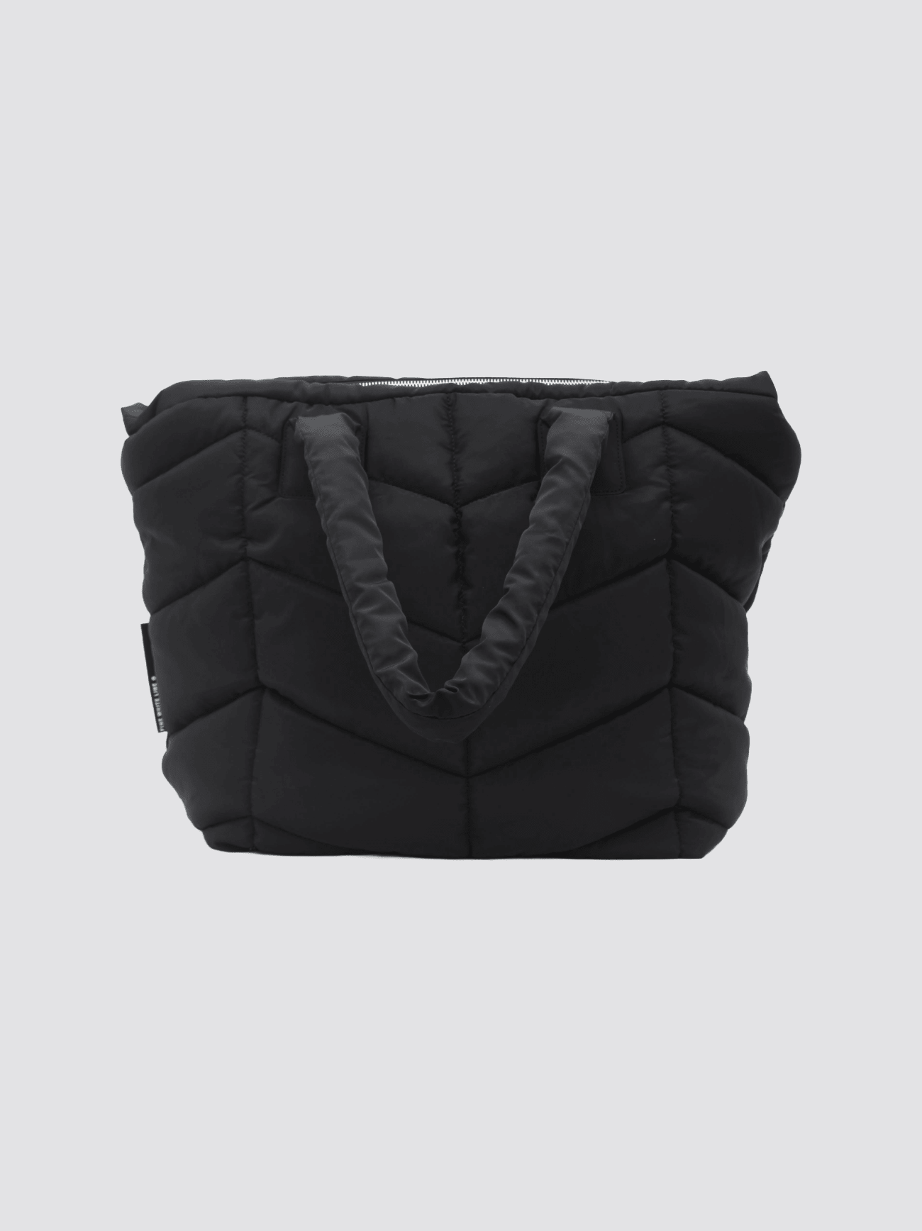Fine White Line Padded Tote Bag - Vintress Fashion