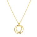 Hoop Cluster Rings Gold Chain Necklace - Vintress Fashion