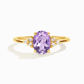 Lavender Amethyst Ring in 18k Gold Vermeil - Vintress Fashion