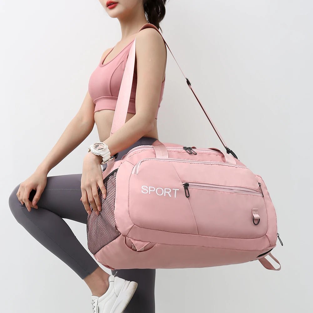 Luggage Bags For Women Handbag Oxford Men's Fitness Gym Shoulder Bag Waterproof Sports Travel Backpack With Shoes Compartment - Vintress Fashion