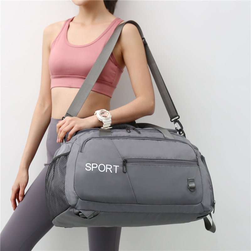 Luggage Bags For Women Handbag Oxford Men's Fitness Gym Shoulder Bag Waterproof Sports Travel Backpack With Shoes Compartment - Vintress Fashion